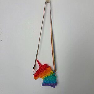 🌈 Rainbow Unicorn Pop-It Crossbody Purse -Gay Pride, Metro Sexual, Kids